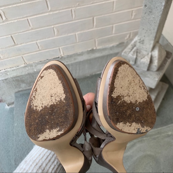 BCBG MaxAzria ‘Rosalind’ Open Toe Platform Heels - Picture 5 of 8